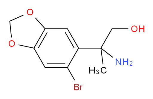 2-amino-2-(6-bromo-1,3-dioxaindan-5-yl)propan-1-ol