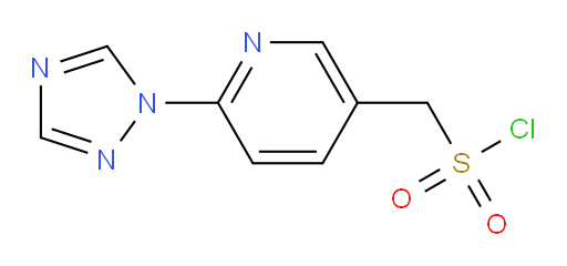 [6-(1H-1,2,4-triazol-1-yl)pyridin-3-yl]methanesulfonyl chloride