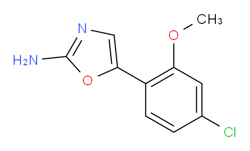 5-(4-chloro-2-methoxyphenyl)-1,3-oxazol-2-amine
