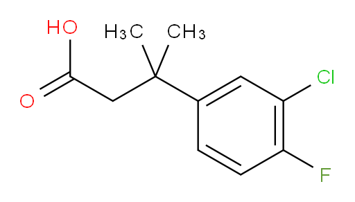3-(3-chloro-4-fluorophenyl)-3-methylbutanoic acid