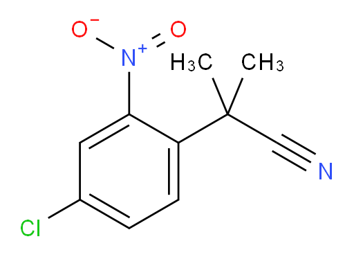 2-(4-chloro-2-nitrophenyl)-2-methylpropanenitrile