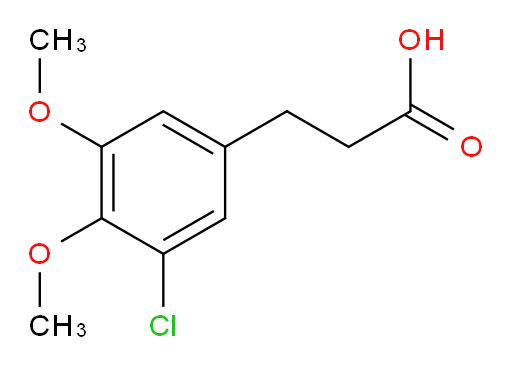 3-(3-chloro-4,5-dimethoxyphenyl)propanoic acid