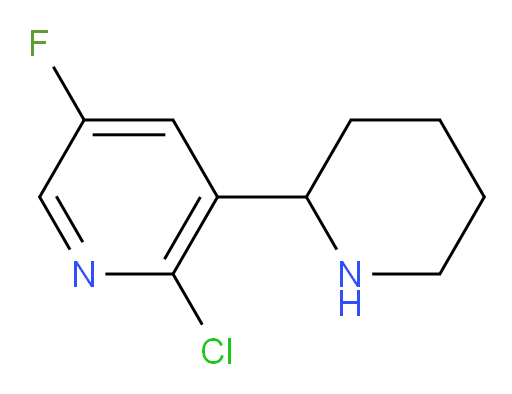 2-chloro-5-fluoro-3-(piperidin-2-yl)pyridine