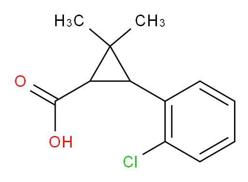 3-(2-chlorophenyl)-2,2-dimethylcyclopropane-1-carboxylic acid