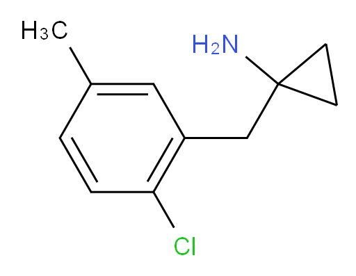 1-[(2-chloro-5-methylphenyl)methyl]cyclopropan-1-amine
