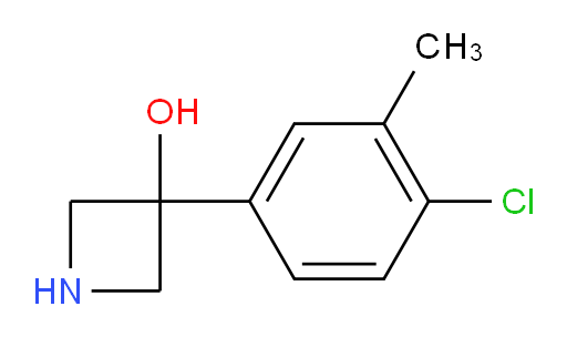 3-(4-chloro-3-methylphenyl)azetidin-3-ol