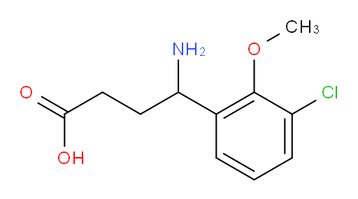 4-amino-4-(3-chloro-2-methoxyphenyl)butanoic acid