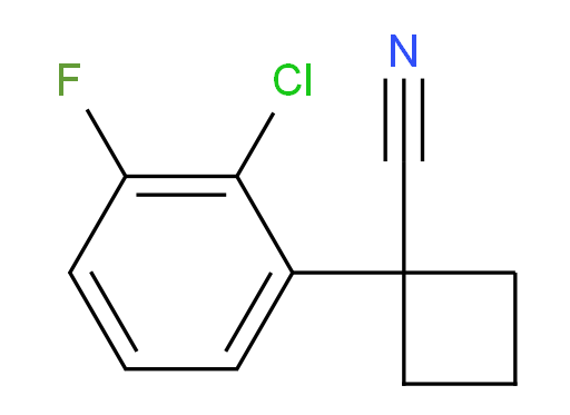 1-(2-chloro-3-fluorophenyl)cyclobutane-1-carbonitrile