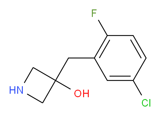 3-[(5-chloro-2-fluorophenyl)methyl]azetidin-3-ol