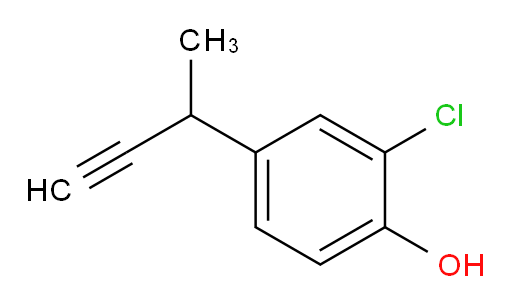 4-(but-3-yn-2-yl)-2-chlorophenol