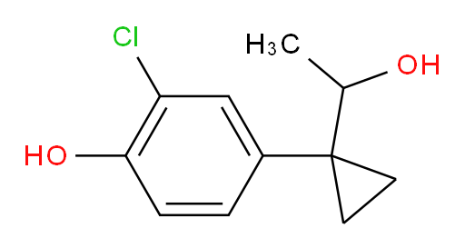 2-chloro-4-[1-(1-hydroxyethyl)cyclopropyl]phenol