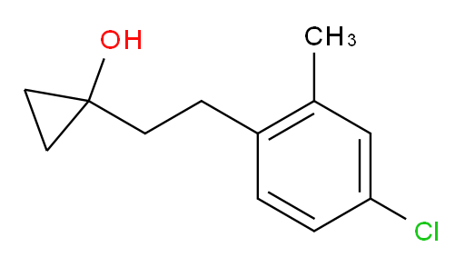 1-[2-(4-chloro-2-methylphenyl)ethyl]cyclopropan-1-ol
