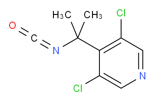 3,5-dichloro-4-(2-isocyanatopropan-2-yl)pyridine