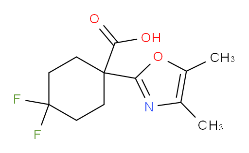 1-(dimethyl-1,3-oxazol-2-yl)-4,4-difluorocyclohexane-1-carboxylic acid