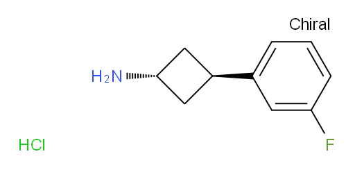 (1r,3r)-3-(3-fluorophenyl)cyclobutan-1-amine hydrochloride