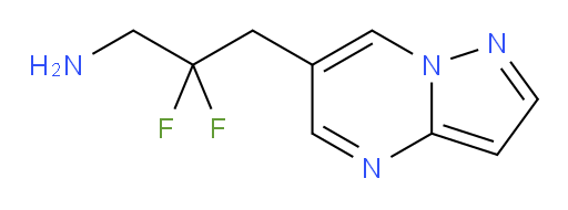 2,2-difluoro-3-{pyrazolo[1,5-a]pyrimidin-6-yl}propan-1-amine
