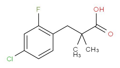 3-(4-chloro-2-fluorophenyl)-2,2-dimethylpropanoic acid