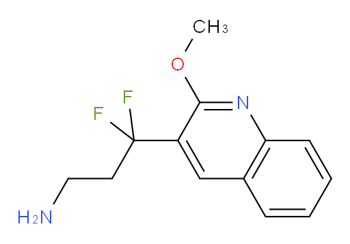 3,3-difluoro-3-(2-methoxyquinolin-3-yl)propan-1-amine
