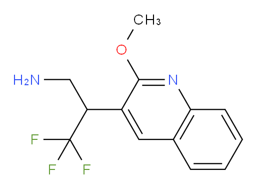 3,3,3-trifluoro-2-(2-methoxyquinolin-3-yl)propan-1-amine