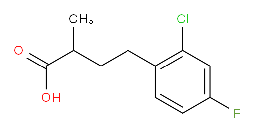4-(2-chloro-4-fluorophenyl)-2-methylbutanoic acid