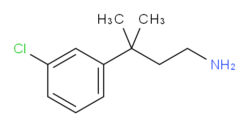 3-(3-chlorophenyl)-3-methylbutan-1-amine