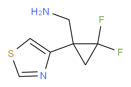 [2,2-difluoro-1-(1,3-thiazol-4-yl)cyclopropyl]methanamine