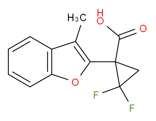2,2-difluoro-1-(3-methyl-1-benzofuran-2-yl)cyclopropane-1-carboxylic acid