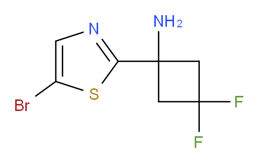 1-(5-bromo-1,3-thiazol-2-yl)-3,3-difluorocyclobutan-1-amine