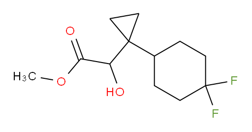 methyl 2-[1-(4,4-difluorocyclohexyl)cyclopropyl]-2-hydroxyacetate