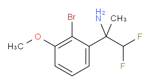 2-(2-bromo-3-methoxyphenyl)-1,1-difluoropropan-2-amine