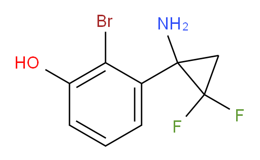 3-(1-amino-2,2-difluorocyclopropyl)-2-bromophenol