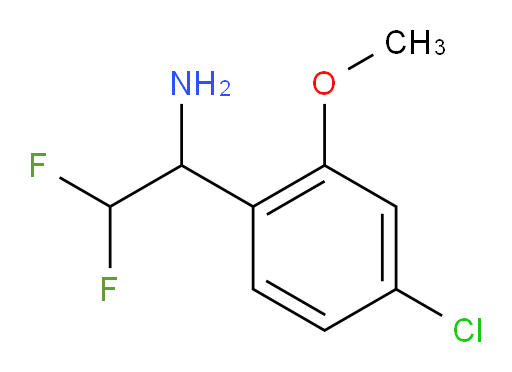 1-(4-chloro-2-methoxyphenyl)-2,2-difluoroethan-1-amine