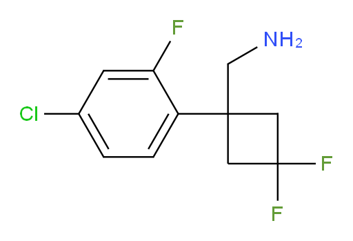 [1-(4-chloro-2-fluorophenyl)-3,3-difluorocyclobutyl]methanamine