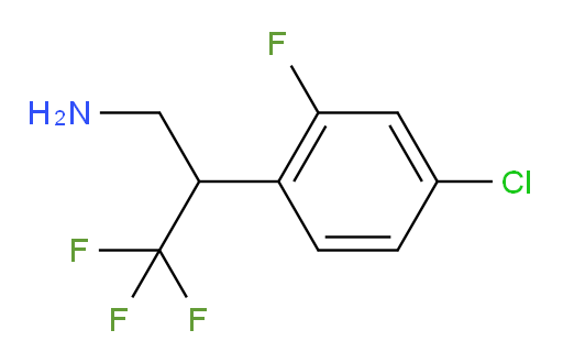 2-(4-chloro-2-fluorophenyl)-3,3,3-trifluoropropan-1-amine