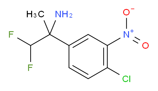 2-(4-chloro-3-nitrophenyl)-1,1-difluoropropan-2-amine