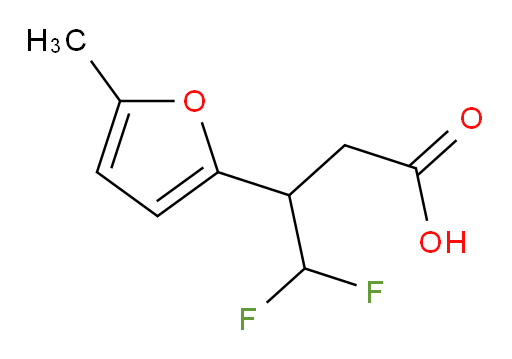 4,4-difluoro-3-(5-methylfuran-2-yl)butanoic acid