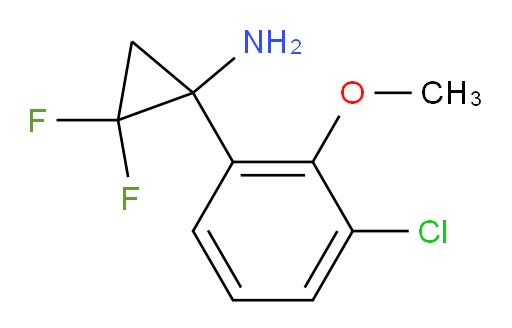 1-(3-chloro-2-methoxyphenyl)-2,2-difluorocyclopropan-1-amine