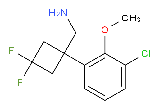[1-(3-chloro-2-methoxyphenyl)-3,3-difluorocyclobutyl]methanamine