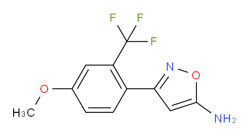 3-[4-methoxy-2-(trifluoromethyl)phenyl]-1,2-oxazol-5-amine