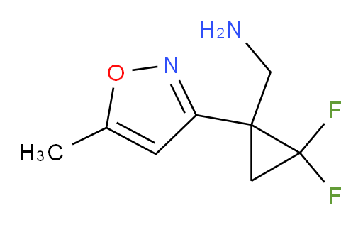 [2,2-difluoro-1-(5-methyl-1,2-oxazol-3-yl)cyclopropyl]methanamine