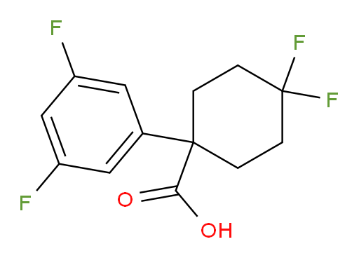 1-(3,5-difluorophenyl)-4,4-difluorocyclohexane-1-carboxylic acid