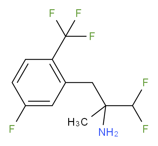 1,1-difluoro-3-[5-fluoro-2-(trifluoromethyl)phenyl]-2-methylpropan-2-amine