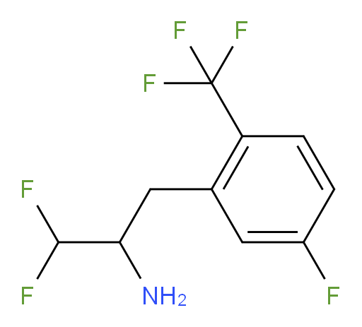 1,1-difluoro-3-[5-fluoro-2-(trifluoromethyl)phenyl]propan-2-amine