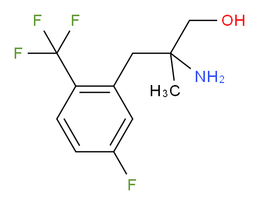 2-amino-3-[5-fluoro-2-(trifluoromethyl)phenyl]-2-methylpropan-1-ol