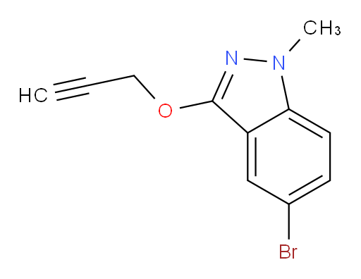 5-bromo-1-methyl-3-(prop-2-yn-1-yloxy)-1H-indazole