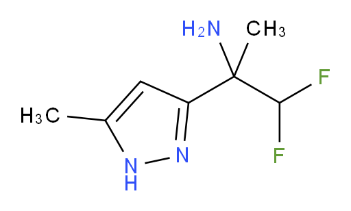 1,1-difluoro-2-(5-methyl-1H-pyrazol-3-yl)propan-2-amine