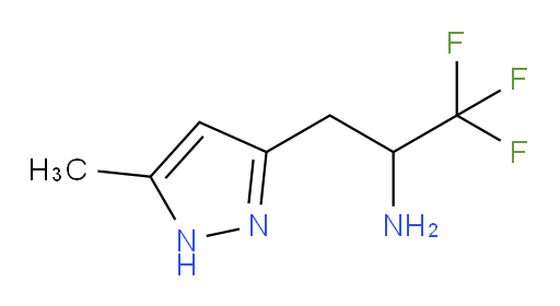 1,1,1-trifluoro-3-(5-methyl-1H-pyrazol-3-yl)propan-2-amine
