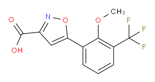 5-[2-methoxy-3-(trifluoromethyl)phenyl]-1,2-oxazole-3-carboxylic acid
