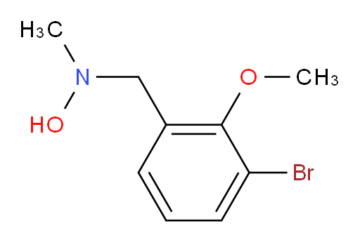 N-[(3-bromo-2-methoxyphenyl)methyl]-N-methylhydroxylamine