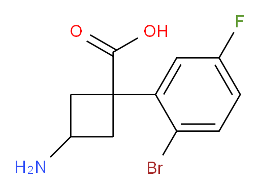 3-amino-1-(2-bromo-5-fluorophenyl)cyclobutane-1-carboxylic acid